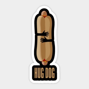 Hug Dog Sticker